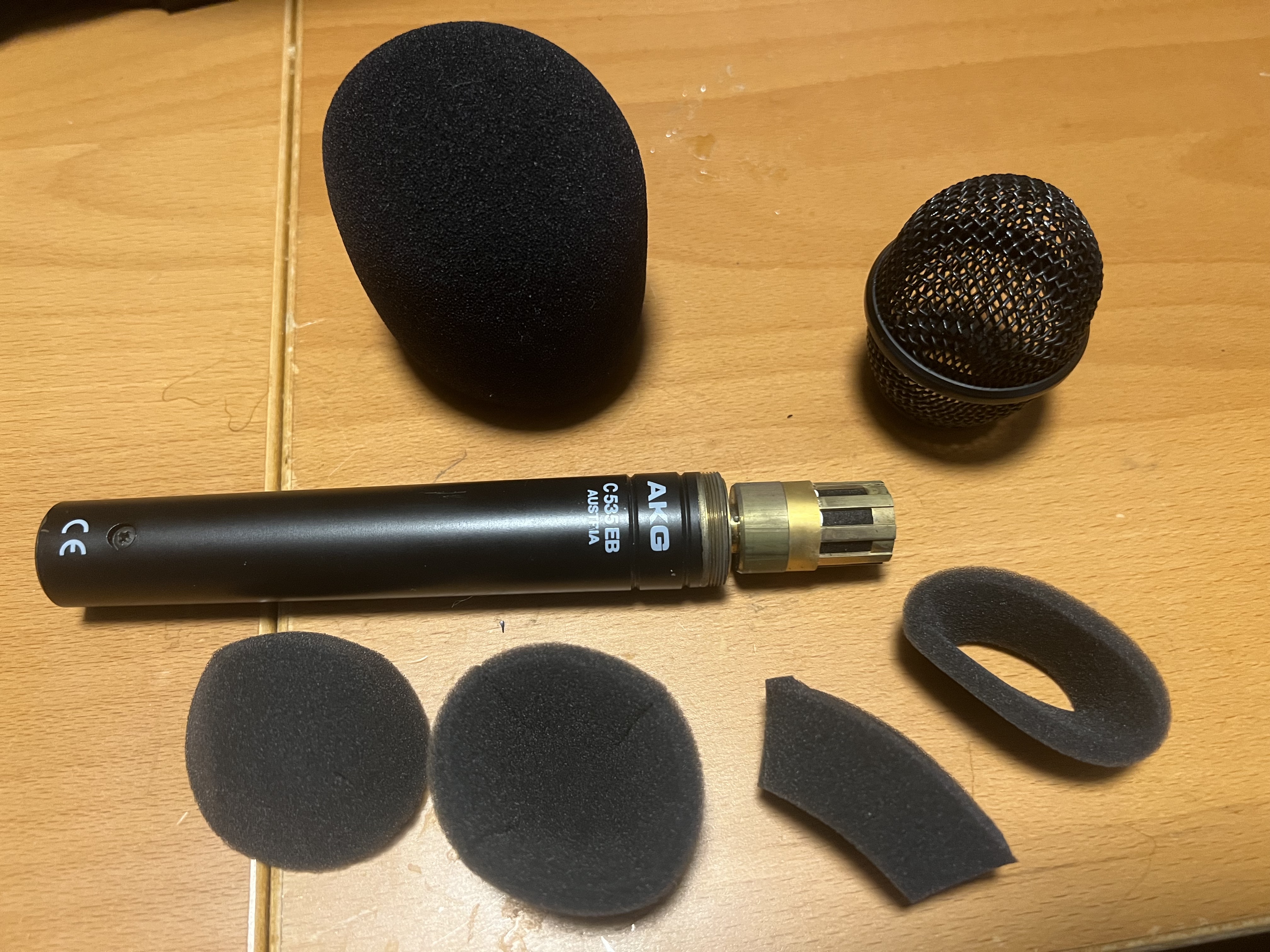 AKG C535EB, rebuild kits, SM58 windsock.jpeg