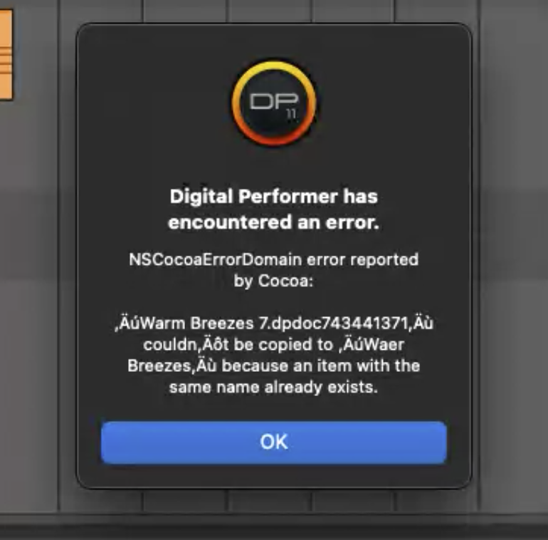 Digital Performer error.png